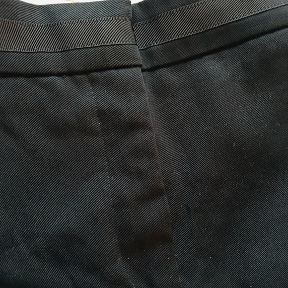 Lands’end Black Wider Leg Pants Pockets Pleats - Picture 6 of 8
